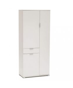 Cosma Armadio Bianco 3 Ante 1 Cassetto 75x38x174 cm Truciolato