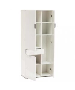 Cosma Armadio Bianco 3 Ante 1 Cassetto 75x38x174 cm Truciolato