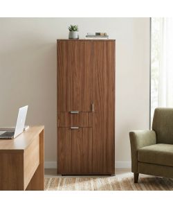 Cosma Armadio 3 ante e 1 cassetto marrone 75x38x174 cm truciolare