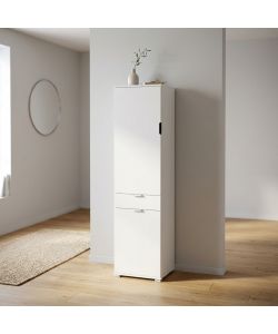 Cosma Armadio 2 Ante e 1 Cassetto Bianco 45x38x174 cm Truciolato