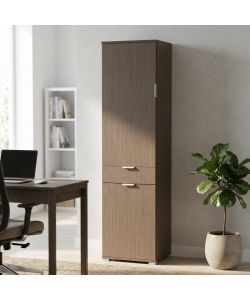 Cosma Armadio 2 Ante 1 Cassetto Rovere Grigio cm 45x38x174 h