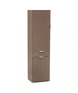 Cosma Armadio 2 Ante 1 Cassetto Rovere Grigio cm 45x38x174 h