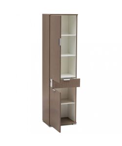 Cosma Armadio 2 Ante 1 Cassetto Rovere Grigio cm 45x38x174 h