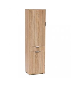 Cosma Armadio 2 Ante e 1 Cassetto Naturale 45x38x174 cm Marrone Chiaro