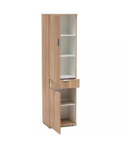 Cosma Armadio 2 Ante e 1 Cassetto Naturale 45x38x174 cm Marrone Chiaro