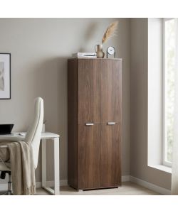 Cosma Armadio 4 Ante Marrone Truciolato 60x38x174 cm Drop