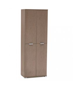 Cosma Armadio 4 Ante Rovere Grigio 60x38x174 cm in Truciolare Bilaminato