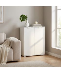 Cosma Armadietto 2 Ante Bianco 60x38x85 cm in Truciolare Bilaminato