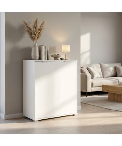 Cosma Armadietto 2 Ante Bianco 60x38x85 cm in Truciolare Bilaminato