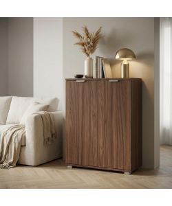 Cosma Armadietto 2 Ante Marrone 60x38x85 cm in Truciolare Bilaminato