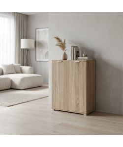 Cosma Armadietto 2 Ante Marrone Chiaro 60x38x85 cm in Truciolare