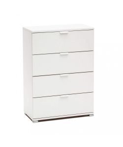 Cosma Cassettiera 4 Cassetti Bianca 60x38x85 cm in Truciolare Bilaminato
