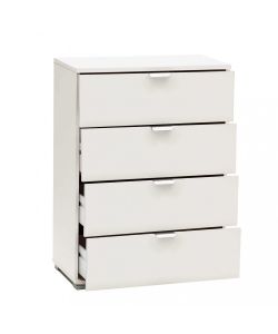 Cosma Cassettiera 4 Cassetti Bianca 60x38x85 cm in Truciolare Bilaminato