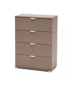 Cosma Cassettiera 4 Cassetti Rovere Grigio 60x38x85 cm Moderna