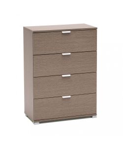 Cosma Cassettiera 4 Cassetti Rovere Grigio 60x38x85 cm Moderna