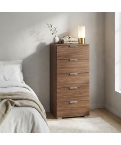Cosma Mobiletto 5 Cassetti Tinta Noce 45x38x103 cm Marrone