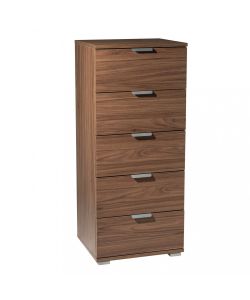 Cosma Mobiletto 5 Cassetti Tinta Noce 45x38x103 cm Marrone