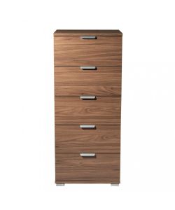 Cosma Mobiletto 5 Cassetti Tinta Noce 45x38x103 cm Marrone