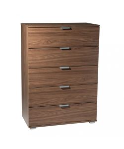 Cosma Mobiletto 5 Cassetti Marrone 75x38x103 cm in Truciolare Bilaminato