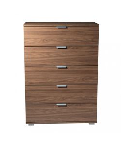 Cosma Mobiletto 5 Cassetti Marrone 75x38x103 cm in Truciolare Bilaminato