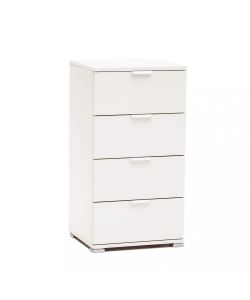 Cosma Mobiletto 4 Cassetti Bianco 45x38x85 cm in Truciolare Bilaminato