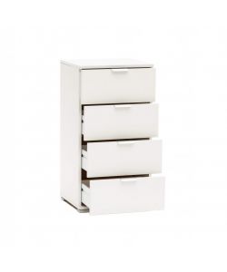 Cosma Mobiletto 4 Cassetti Bianco 45x38x85 cm in Truciolare Bilaminato