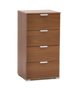Cosma Cassettiera 4 Cassetti Marrone 45x38x85 cm in Truciolare Bilaminato