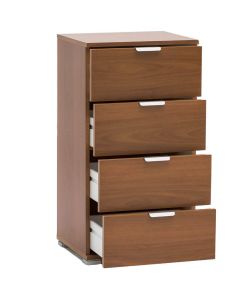 Cosma Cassettiera 4 Cassetti Marrone 45x38x85 cm in Truciolare Bilaminato