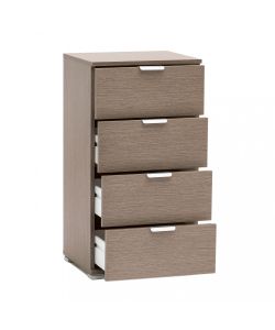 Cosma Cassettiera 4 Cassetti Rovere Grigio 45x38x85 cm Moderna