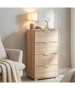 Cosma Mobiletto 4 Cassetti Marrone Chiaro 45x38x85 cm in Truciolare