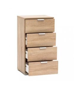 Cosma Mobiletto 4 Cassetti Marrone Chiaro 45x38x85 cm in Truciolare