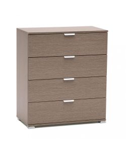 Cosma Mobiletto 4 Cassetti Rovere Grigio 75x38x85 cm in Truciolare