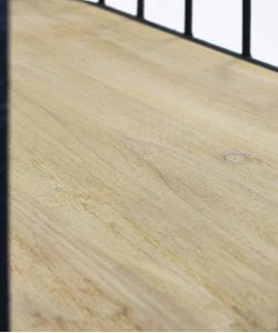 Cosma Mobile Amyas in Metallo e Legno 4 Ripiani Nero 77x39,5x168 cm