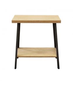 Cosma Tavolino Auberon Antracite in Ferro e Legno 63x40x68 cm