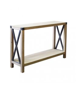 Cosma Mobile Baptist Credenza Antracite in Acciaio e Legno 115,5 cm