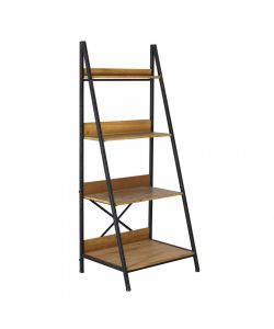 Cosma Libreria Industriale Marrone 4 Ripiani in Legno e Metallo 62x49.5 cm