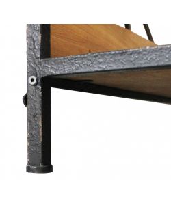 Cosma Libreria Industriale Marrone 4 Ripiani in Legno e Metallo 62x49.5 cm