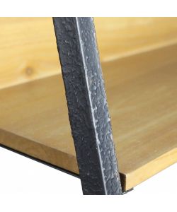 Cosma Libreria Industriale Marrone 4 Ripiani in Legno e Metallo 62x49.5 cm