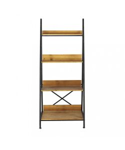 Cosma Libreria Industriale Marrone 4 Ripiani in Legno e Metallo 62x49.5 cm