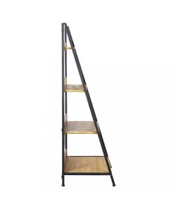 Cosma Libreria Industriale Marrone 4 Ripiani in Legno e Metallo 62x49.5 cm