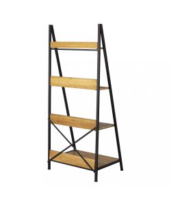 Cosma Libreria Industriale Marrone 4 Ripiani in Legno e Metallo 62x49.5 cm