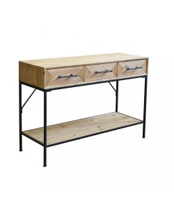 Cosma Mobile Brendan Antracite in Legno e Metallo 3 Cassetti 110,5 cm