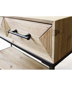 Cosma Mobile Brendan Antracite in Legno e Metallo 3 Cassetti 110,5 cm