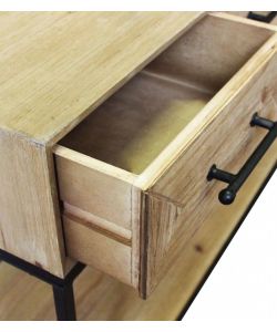 Cosma Mobile Brendan Antracite in Legno e Metallo 3 Cassetti 110,5 cm