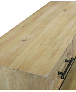 Cosma Mobile Brendan Antracite in Legno e Metallo 3 Cassetti 110,5 cm