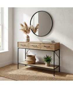 Cosma Mobile Brendan Antracite in Legno e Metallo 3 Cassetti 110,5 cm