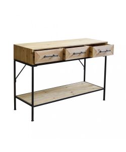 Cosma Mobile Brendan Antracite in Legno e Metallo 3 Cassetti 110,5 cm