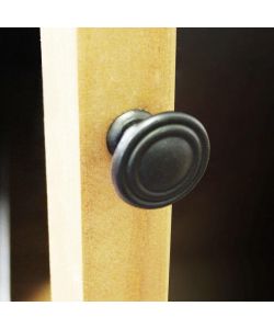 Cosma Mobile Vetrinetta Antracite con Portabottiglie 51.5x41x165.5 cm