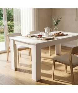 Cosma Tavolo Pepper Rettangolare Bianco 160x80 cm in Truciolare