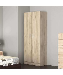 Cosma Armadio 2 Ante Leopold Olmo 80x52x190 cm Moderno Camera da Letto